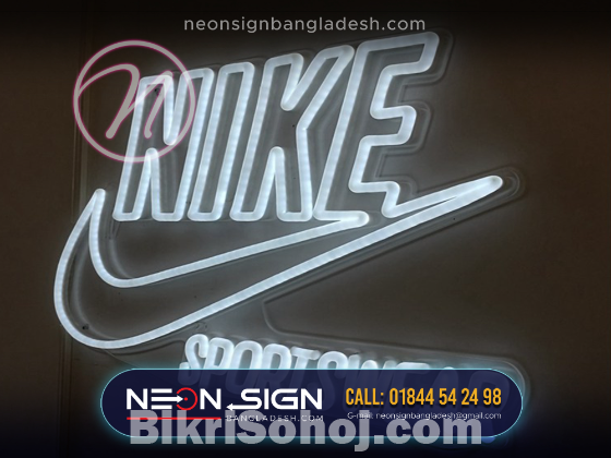 NIKE neon LED sign, WELCOME neon sign price in Bangladesh,